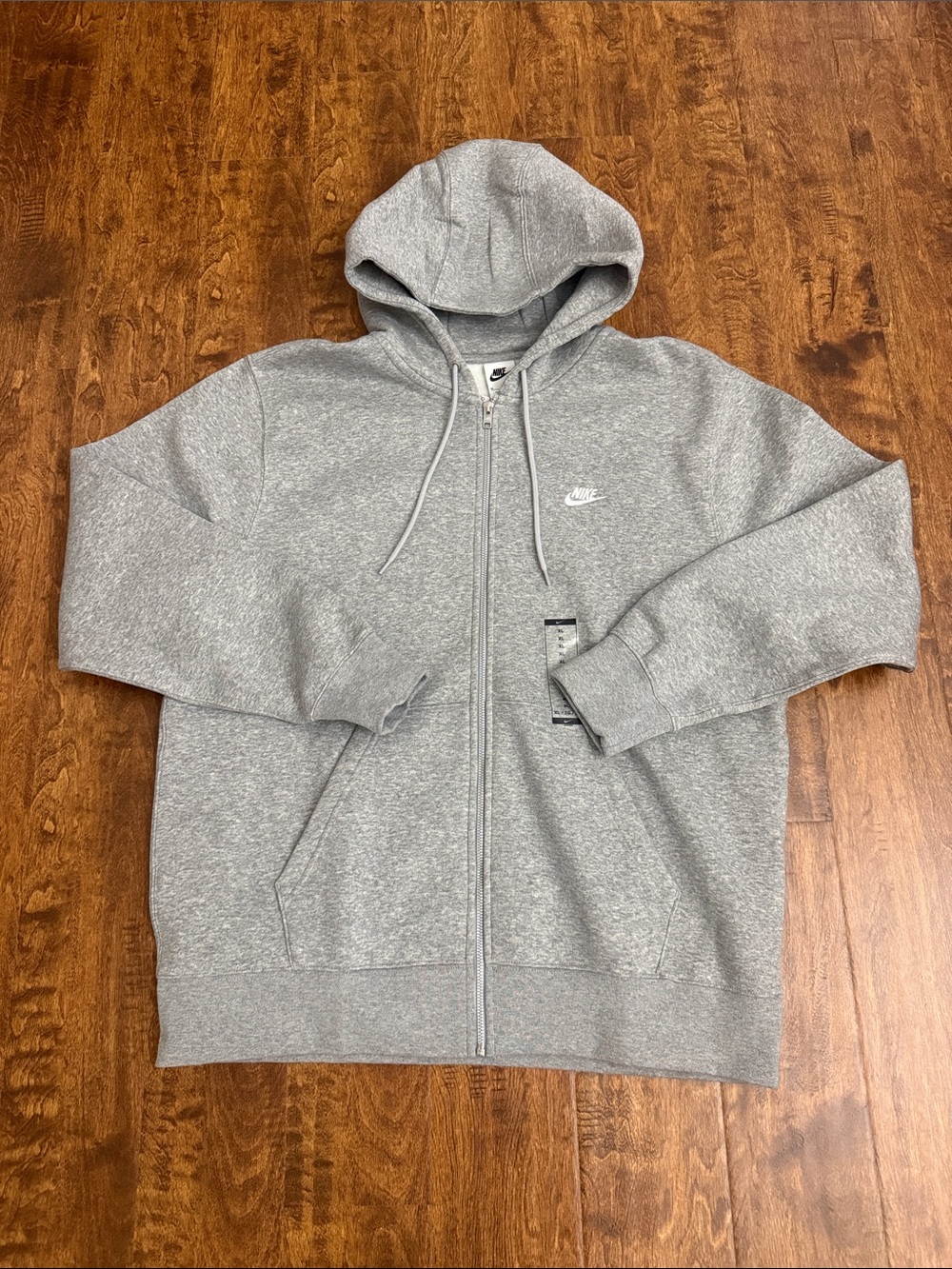 Nike Men’s Heather Gray Full-Zip Hoodie